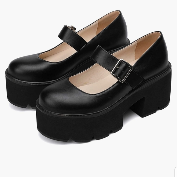 BLACK MARY JANE PLATFORMS - Picture 2 of 7